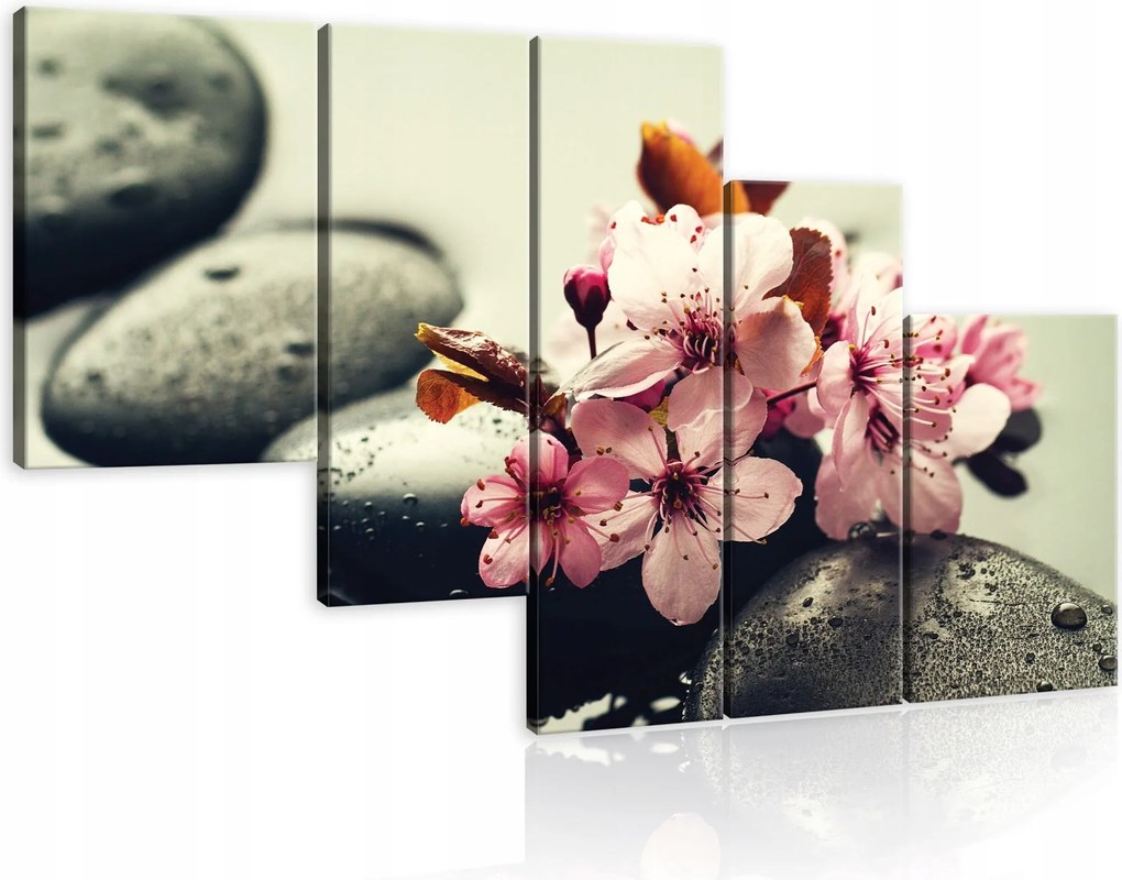 Vászonkép 170x100 Nyugalom relaxáció spa zen harmónia természet virágok