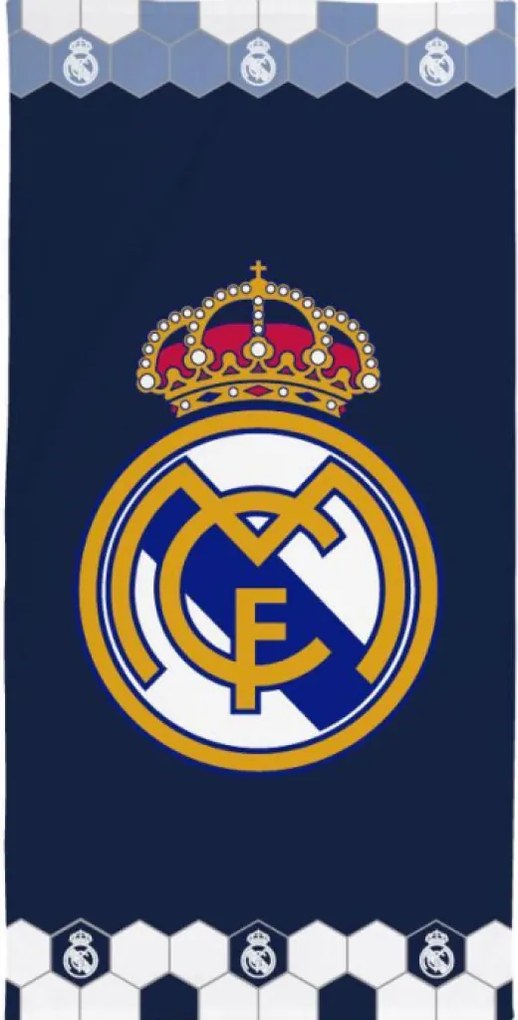 Real Madrid Royal Blue fürdőlepedő, strand törölköző 70x140cm (Fast Dry)