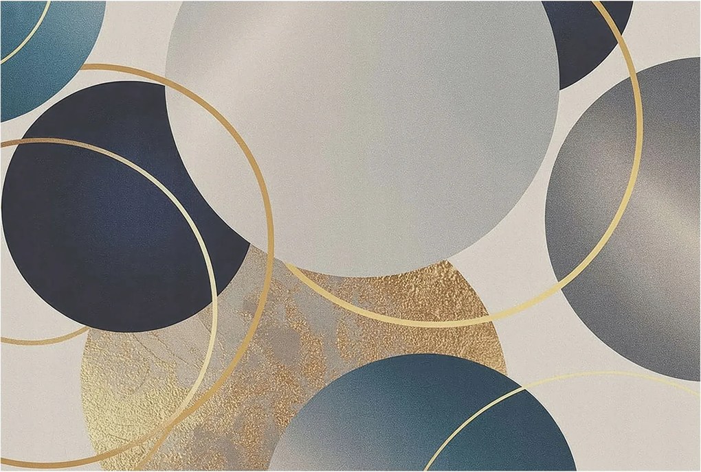 Fotótapéta Fali ragasztó készlet Kreatív körök 104x70 Ragasztó