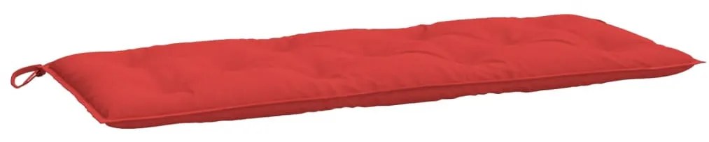 2 db piros oxford szövet kerti padpárna 120 x 50 x 7 cm
