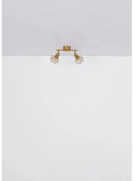Globo 54802GB-2 - spotlámpa XARA I 2xE14/40W/230V arany