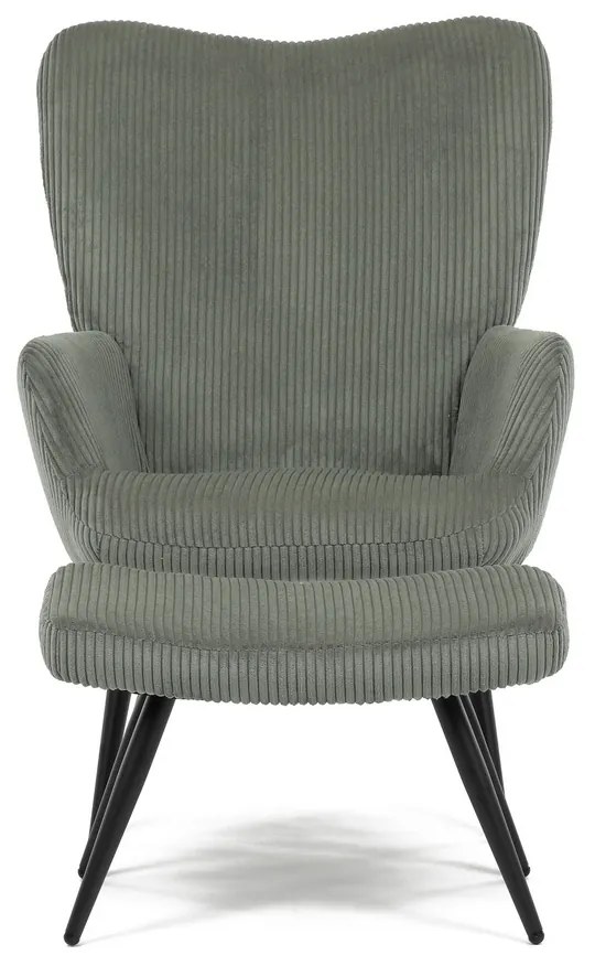 Pihenőfotel lábtartóval L7285 GRN6, zöld