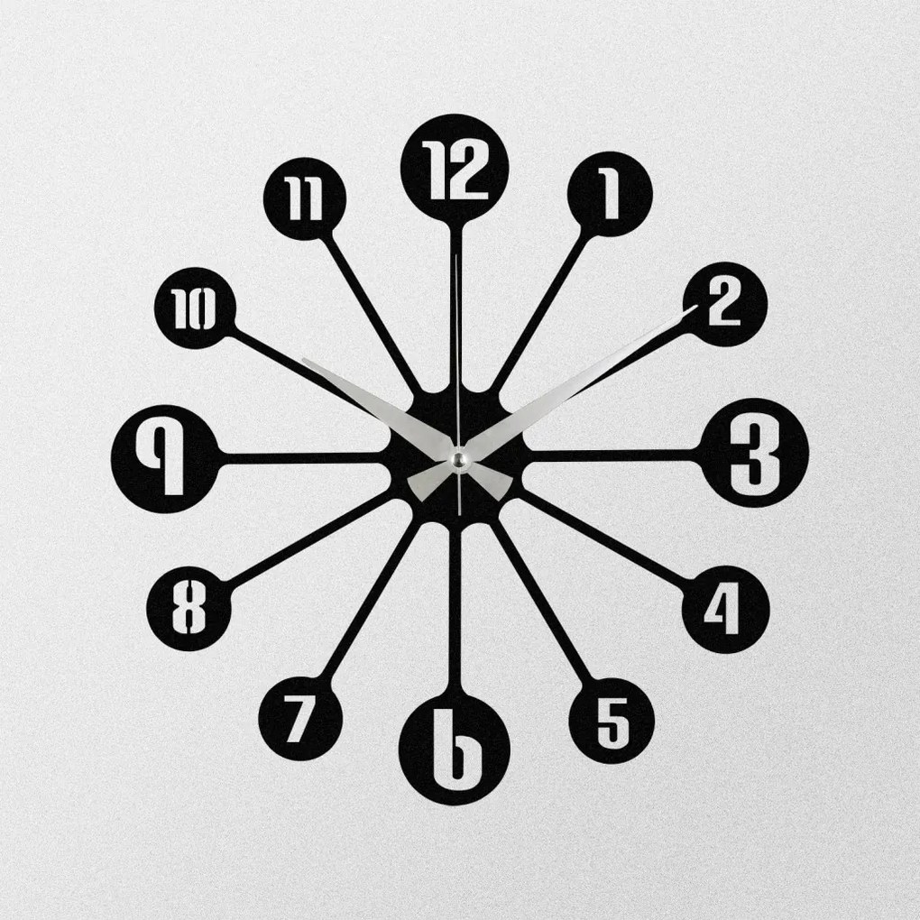 Enzoclock fém falióra, 48×48 cm – S014