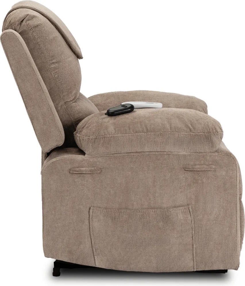 FENIX elektromos masszázsfotel felállás segítő funkcióval bézs