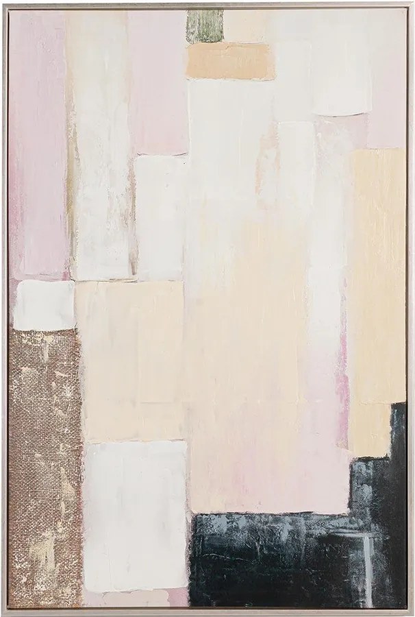 Nyomtatott-kézzel festett részletekkel keretezett-vászon kép 80x120 cm Meldert – Yes Everyday