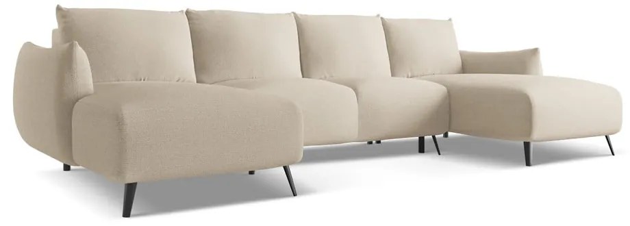 Bézs sarokkanapé Malie – Makamii