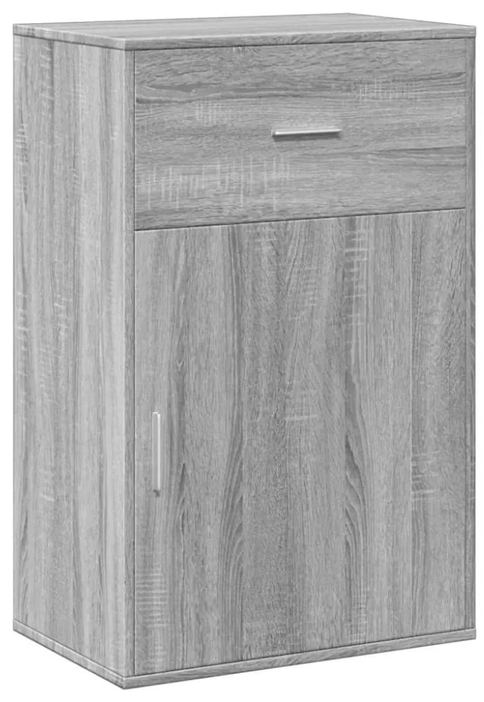 vidaXL szürke sonoma színű szerelt fa tárolószekrény 56,5 x 39 x 90 cm