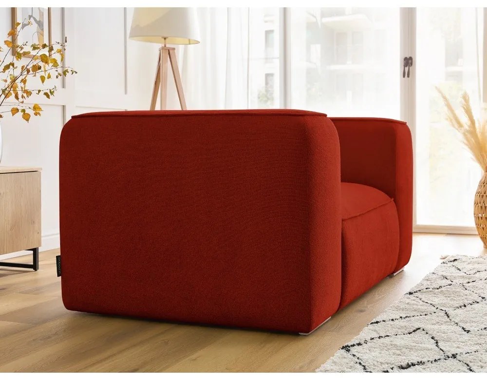 Téglavörös fotel Zephyr – Bobochic Paris