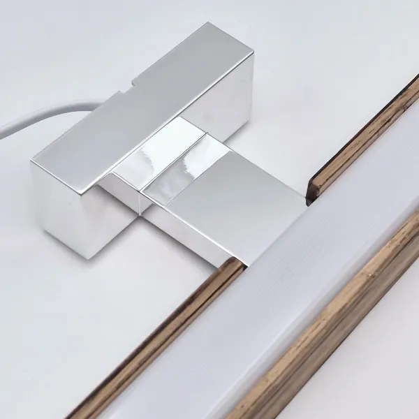 Brilagi-LED Fürdőszobai tükörmegvilágítás WOODY MIRROR LED/15W/230V IP44 tölgy/króm