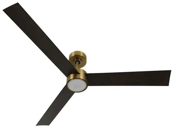 Lucci air 21610549- LED Dimmelhető ventilátor CLIMATE 12W/230V wenge/arany + távirányító