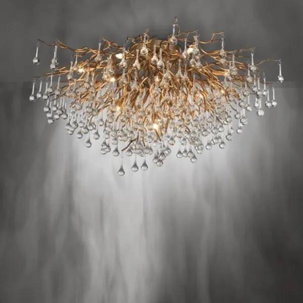 Paul Neuhaus 8092-11 - Felületre szerelhető csillár ICICLE 14xG9/40W/230V átm. 100 cm réz