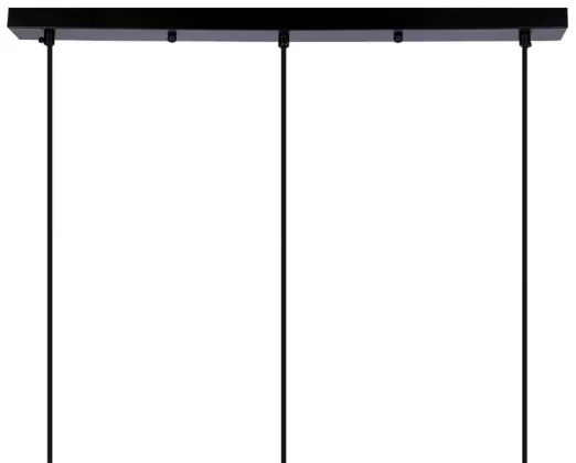 Csillár zsinóron POMPEI 3xE27/40W/230V fekete