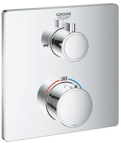 Zuhany csaptelep GROHE Grohtherm vakolat alatti rész nélkül króm 24080000