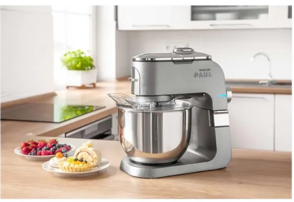 Sencor konyhai robotgép 1700W, rozsdamentes tál, matt króm kivitel