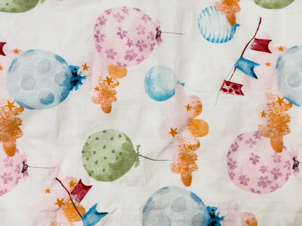 Krepp ágyneműhuzat kiságyba Renforcé BALUNEA fehér Ágyneműhuzat mérete: 45 x 65 cm | 90 x 140 cm