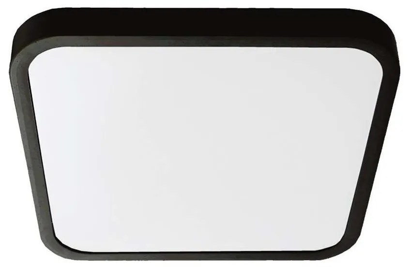 LED fürdőszobai mennyezeti lámpa LED/18W/230V IP44 3000K 25x25 cm fekete