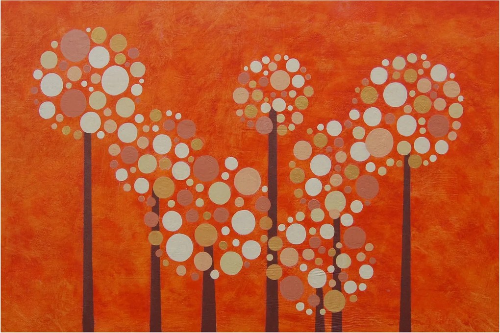 Kép - Narancssárga erdő (90x60 cm)