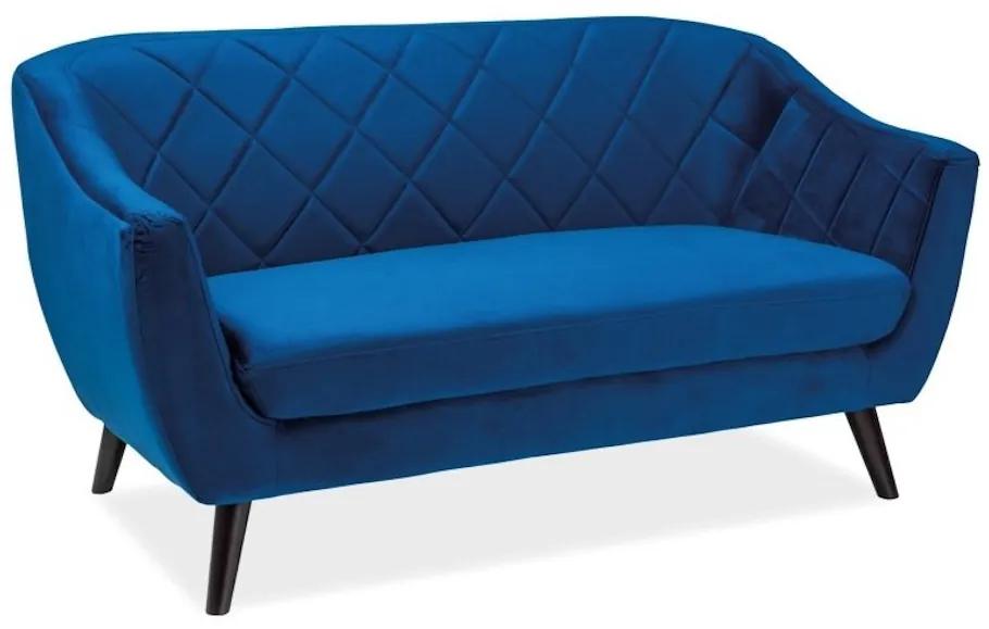 LILY Velvet 2 kárpitozott kanapé, 160x83x85, bluvel 86