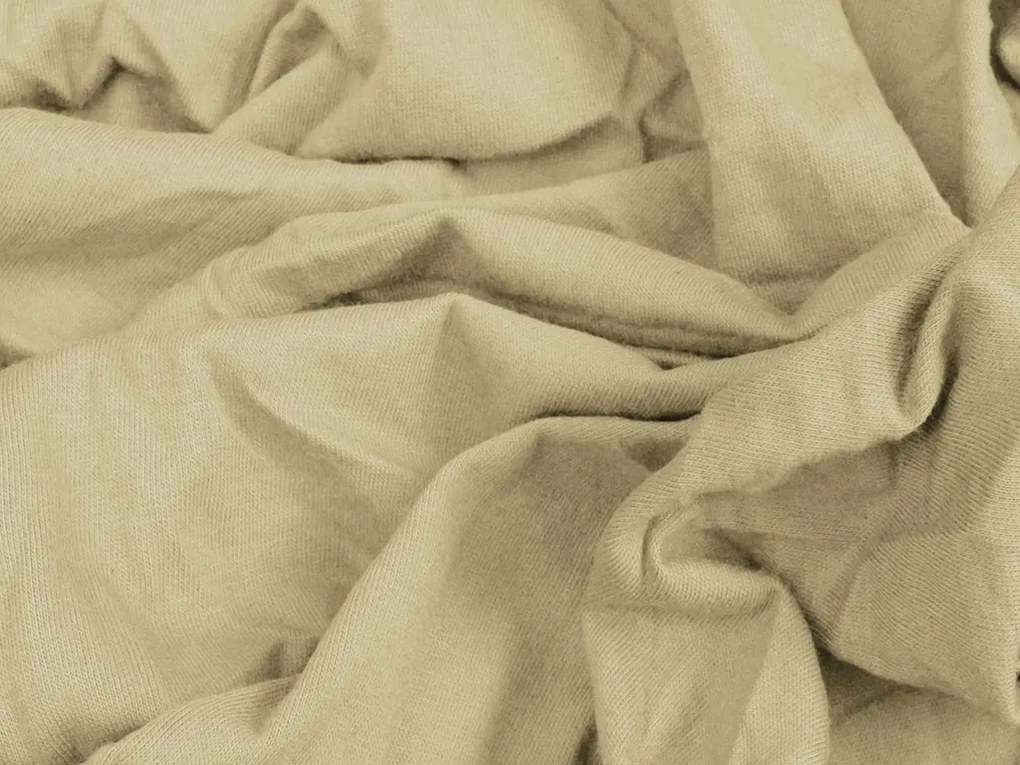 Jersey krém lepedő EXCLUSIVE 90x200 cm