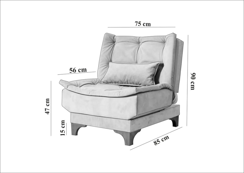 Relax fotel Keid B (sötétkék). 1087850