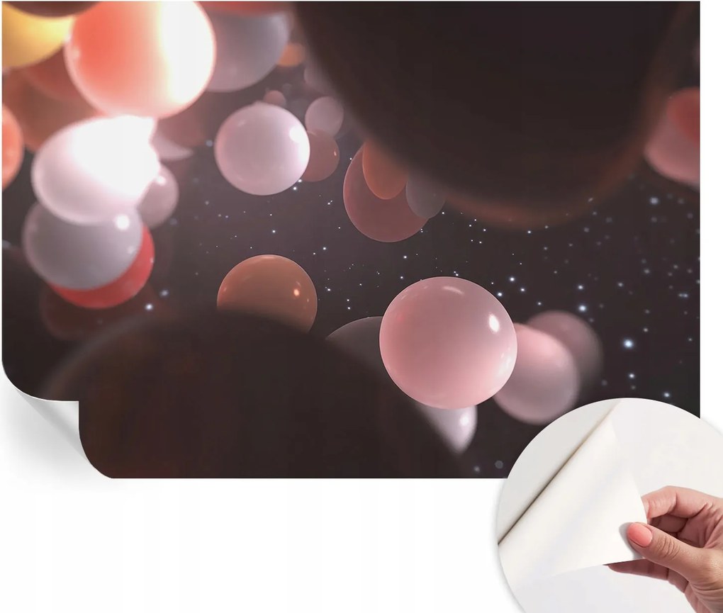 Fotótapéta Fali tapéta Hálószobába és Nappaliba Űrgömbök 152x104 cm