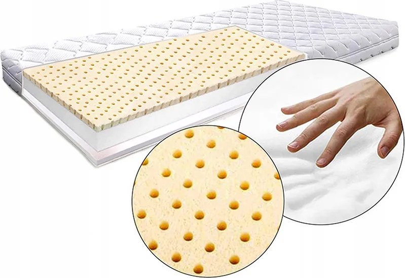 80x180 cm-es Gyerek Matrac Latex Memory Visco 21 cm magas