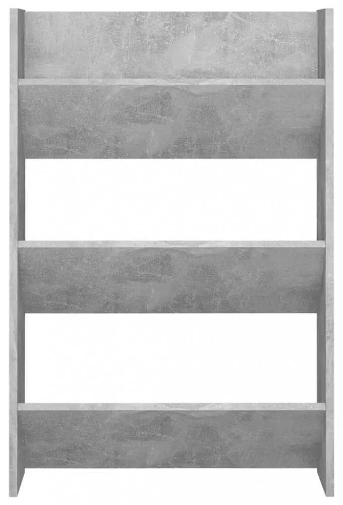 2 db betonszürke fali cipősszekrény 60 x 18 x 90 cm