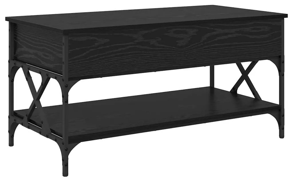 Dohányzóasztal Fekete tölgy 100 x 50 x 50 cm Faanyag