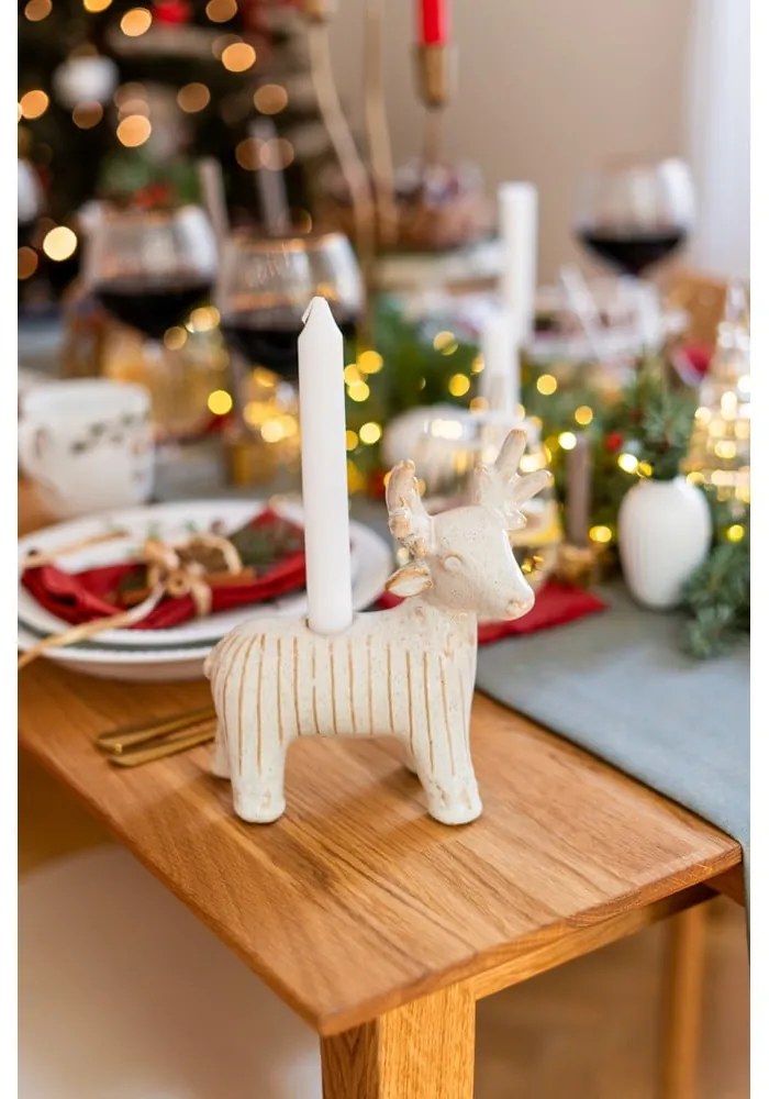 Agyagkerámia gyertyatartó Elef – Bloomingville