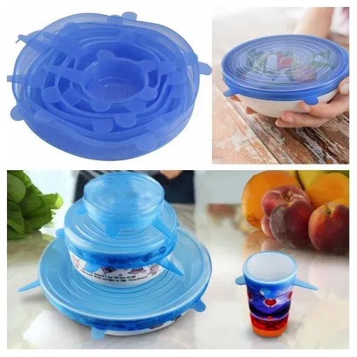 Zaparkorun Szilikon fedő szett az edényekre - 6 db