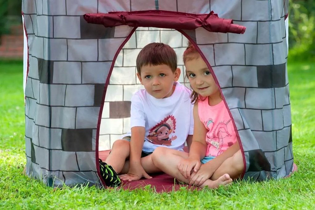 Gyermek sátor Baby Mix Vár szürke