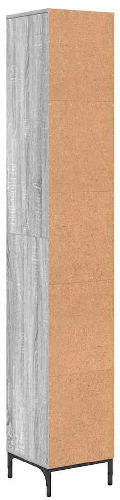 Fürdőszobai magas szekrény Szürke sonoma 31.5 x 33 x 190 cm