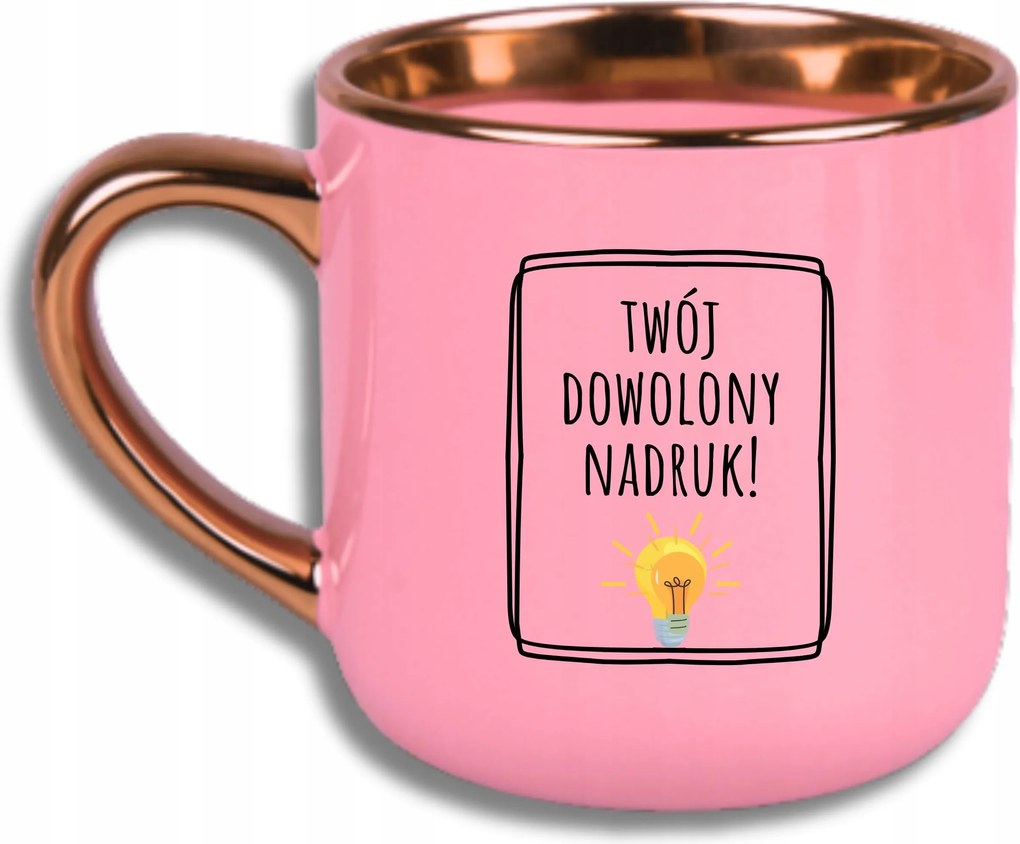 Bögre Rózsaszín Elegáns Nagy Vicces Ajándék Bögre Saját Nyomtatással