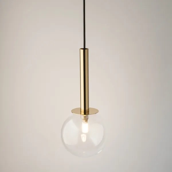 Csillár zsinóron DAISY 1xG9/12W/230V átm. 14 cm arany/fekete/átlátszó