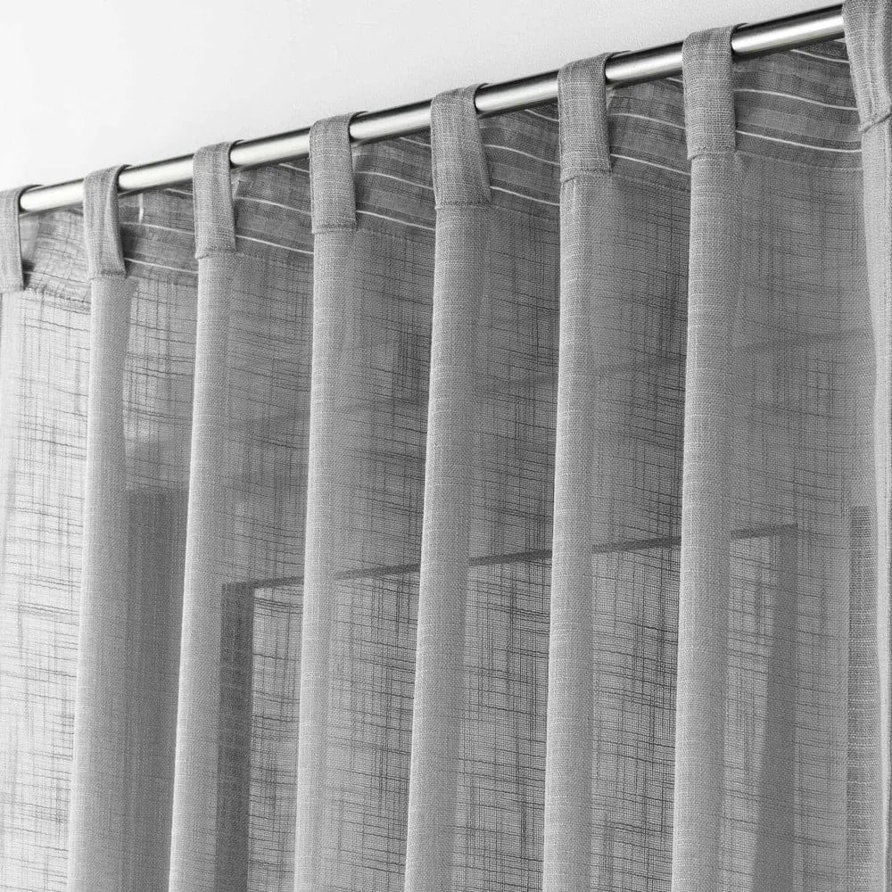 Szürke átlátszó függöny 140x240 cm Haltona – douceur d'intérieur