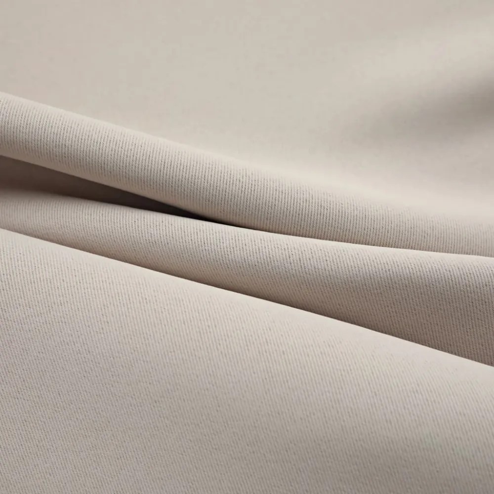 vidaXL 2 db bézs sötétítőfüggöny fémgyűrűkkel 140 x 225 cm