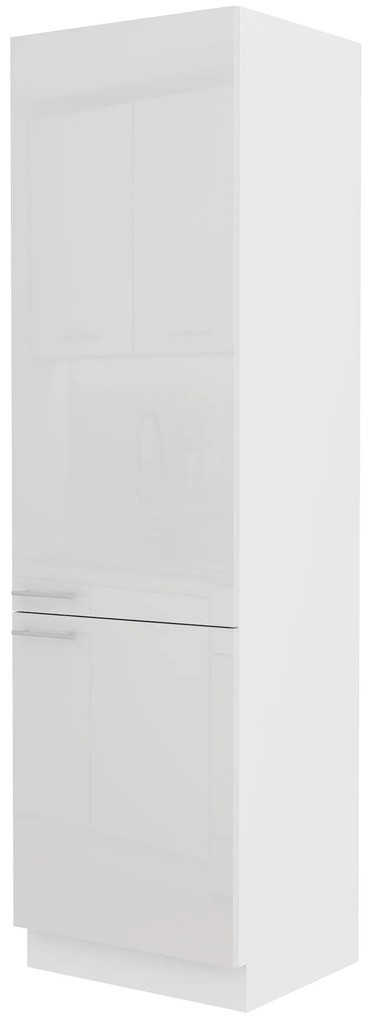 Élelmiszer szekrény Lavera 60 DK 210 2F (fehér + fényes fehér). 1032356