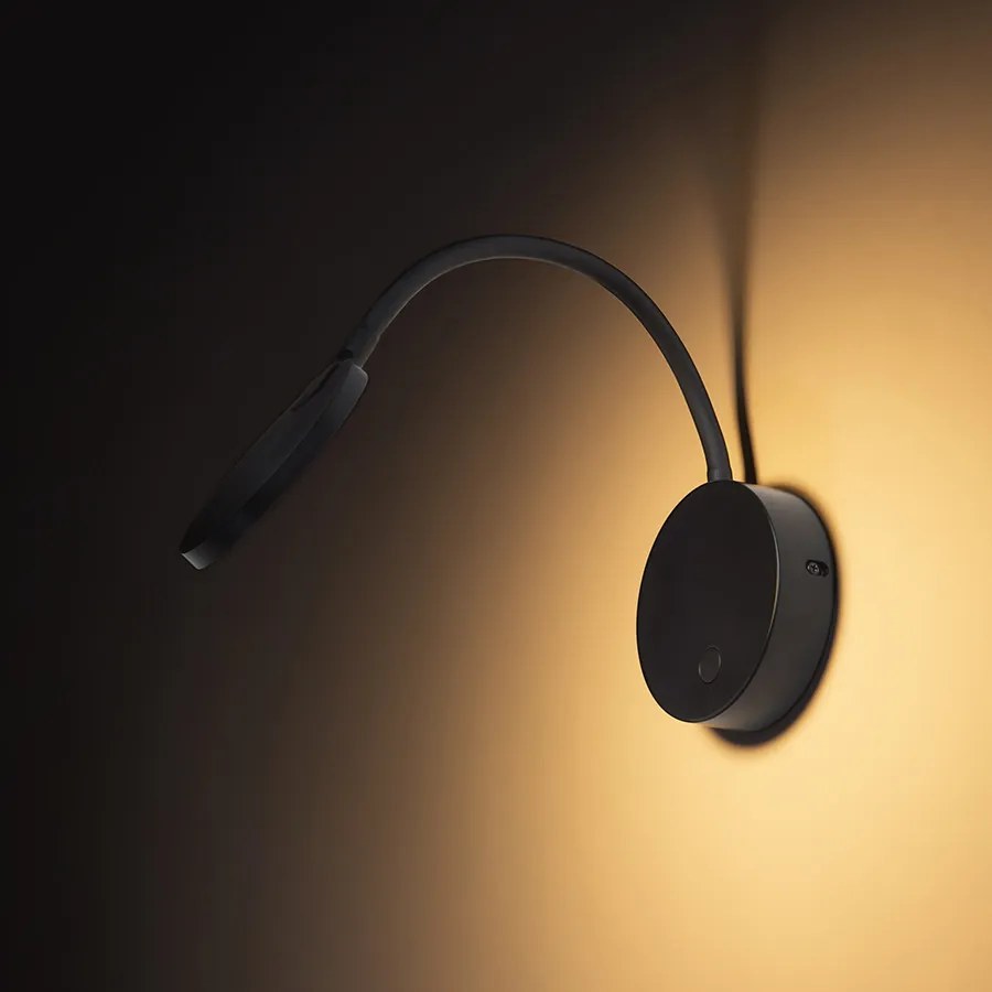 RENDL CELESTE fali lámpa fekete 230V LED 4.8W 3000K