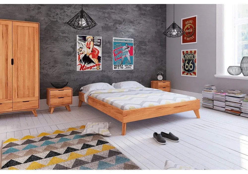 Bükkfa franciaágy 200x200 cm Greg - The Beds