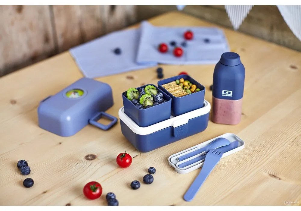 Pocket 3 részes kék utazó evőeszköz szett - Monbento