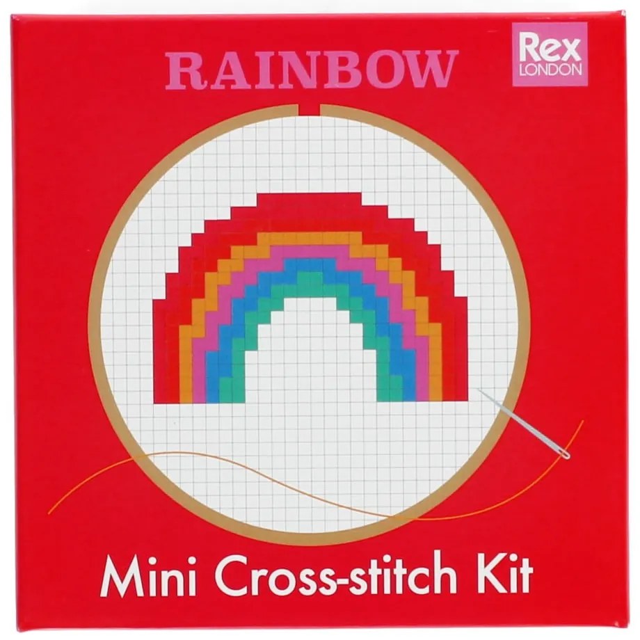 Kreatív készlet Cross-stitch Kit Rainbow – Rex London