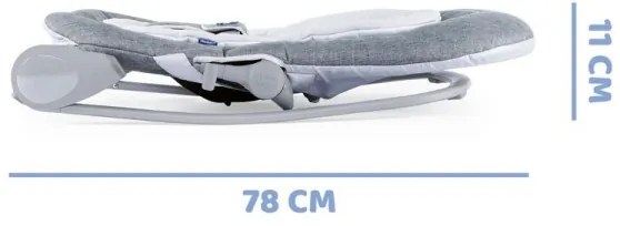 Chicco - Baba ringató HOOPLA szürke/fehér