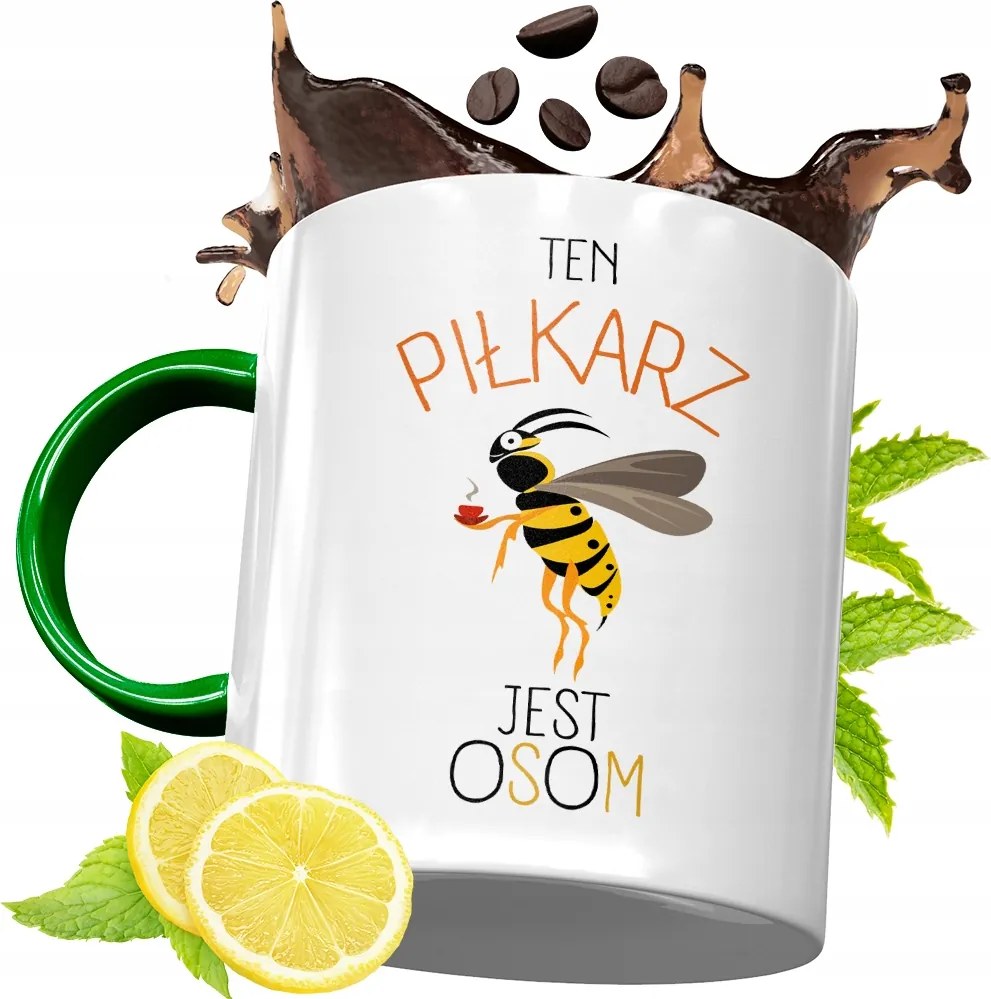 Zöld Bögre Labdarúgónak Születésnapi Ajándék fényképes nyomtatással