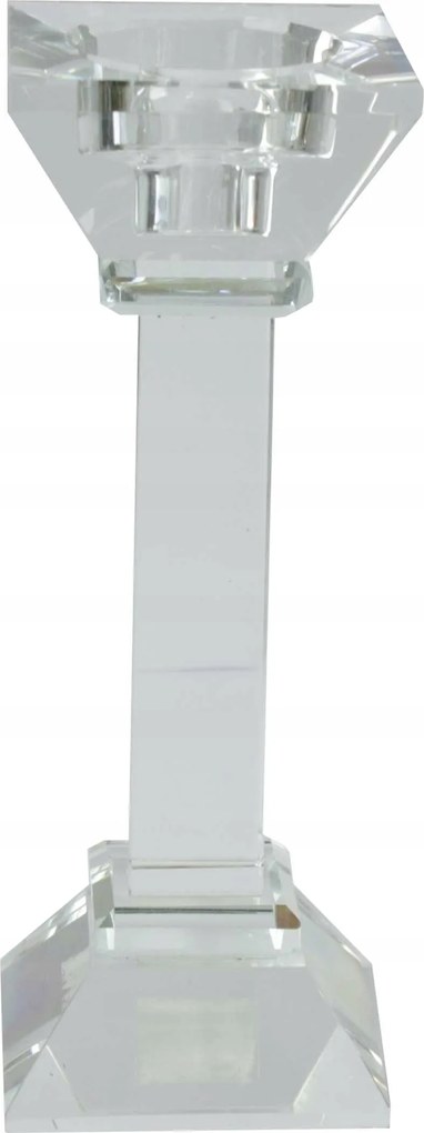 Gyönyörű üveg négyzet alakú gyertyatartó H21.5