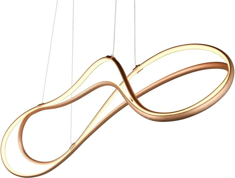 Aranyszínű LED függőlámpa fém búrával Nala – Trio Select