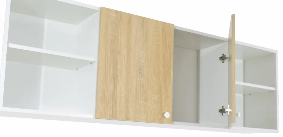 PD L160 Alapkonyha Sonoma/Fehér 3 cs.