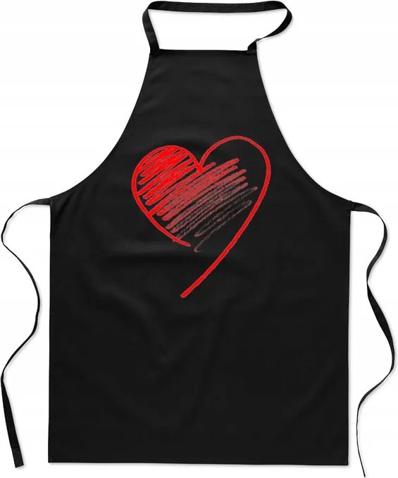 Konyhai Kötény Szív Ajándék Valentin Napra Divatos Nyomtatás