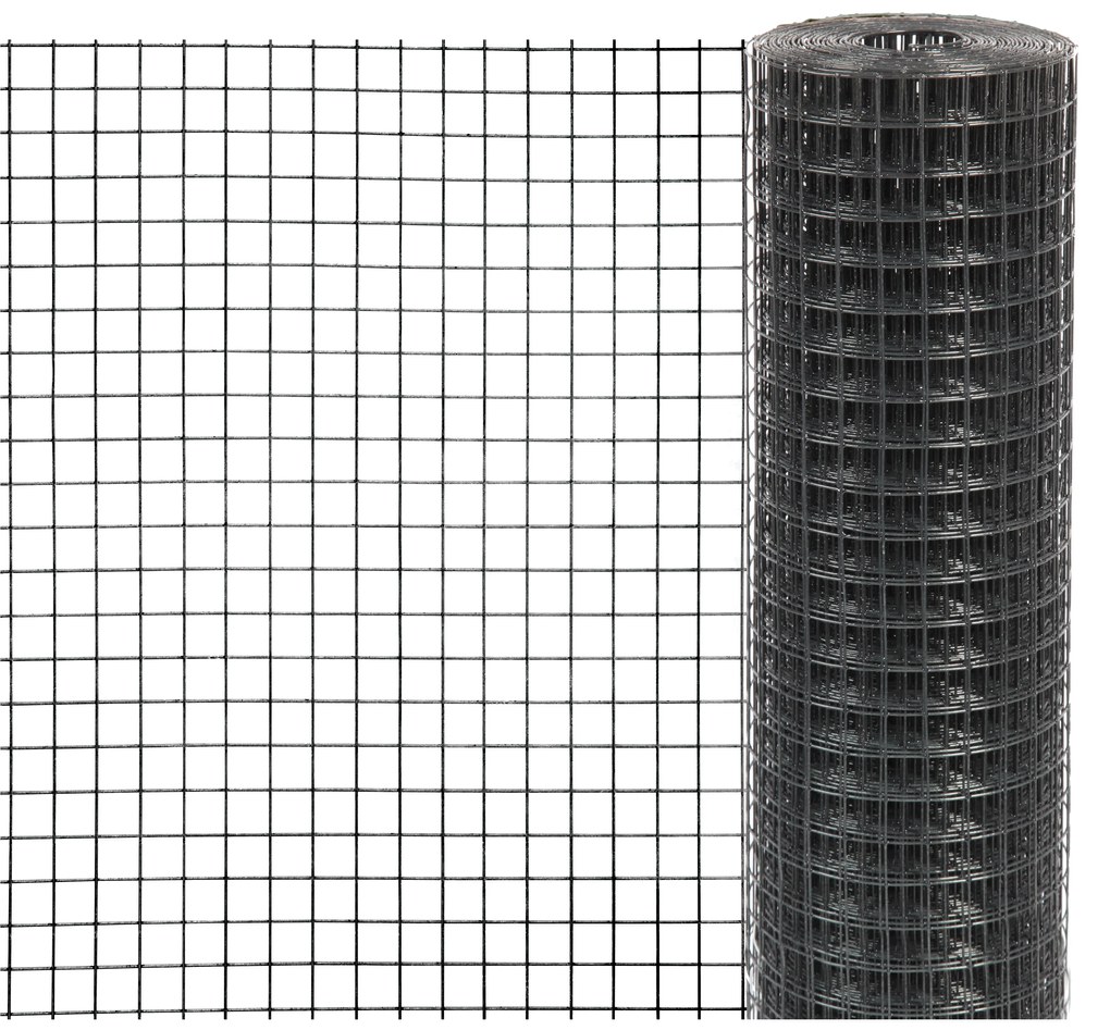 FLORAWORLD MŰANYAG BEVONATOS HÁLÓ ANTRACIT 12,7X12,7X500 MM 5 M PONTHEGESZTETT