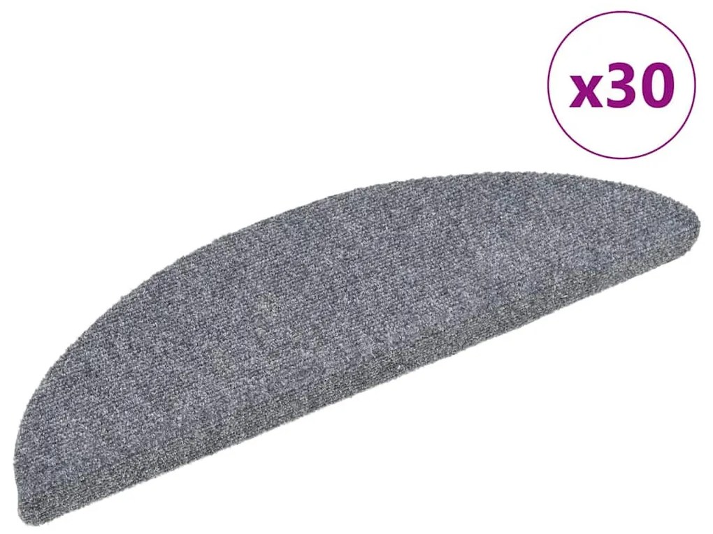 30 db világosszürke öntapadó lépcsőszőnyeg 56 x 17 x 3 cm