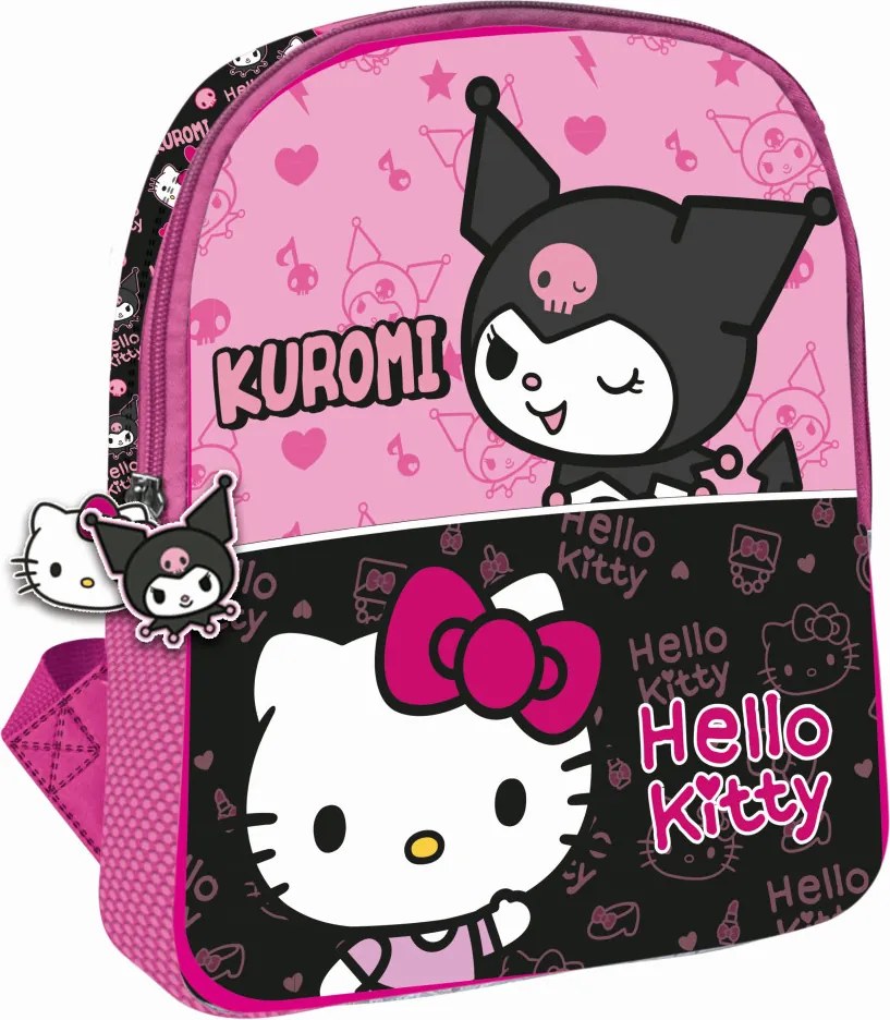 Hello Kitty &amp; Kuromi hátizsák, táska 30 cm